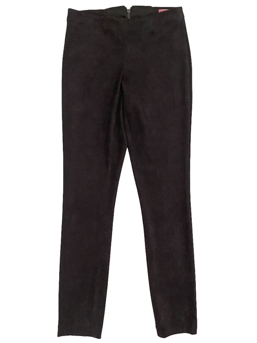 Alice + Olivia Black Suede Leggings Sz M Luxury Minimalist